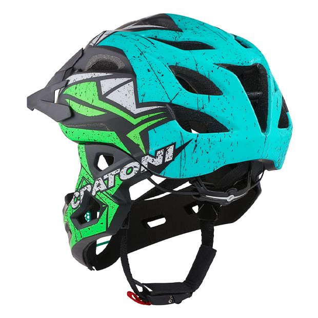 Sisak CRATONI C-Maniac Helmet Pro Black/Lime/Turquoise Matt - M/L (56-59cm) - Image 2
