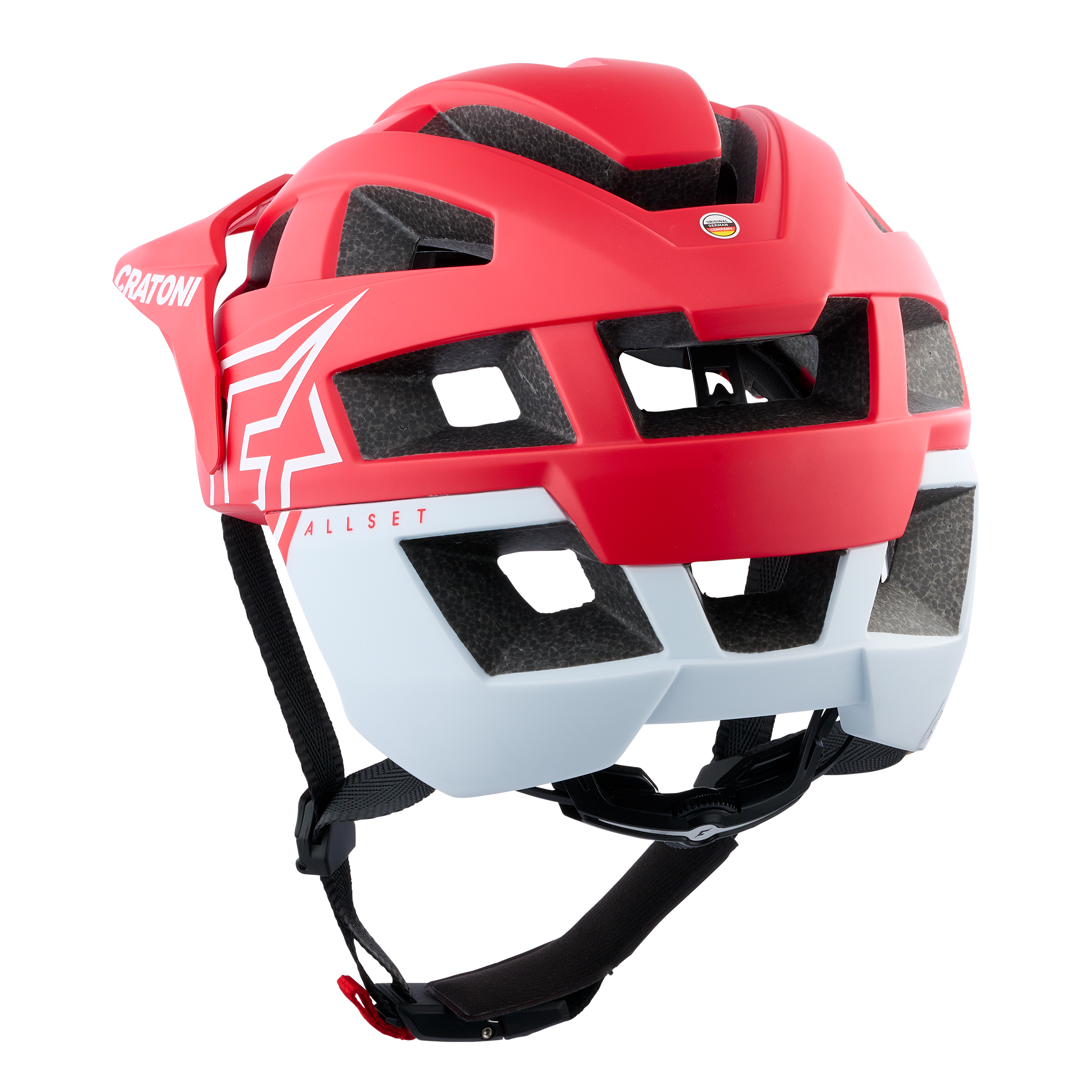 Sisak CRATONI AllSet Pro Red/White Matt - M/L (58-61cm) - Image 2
