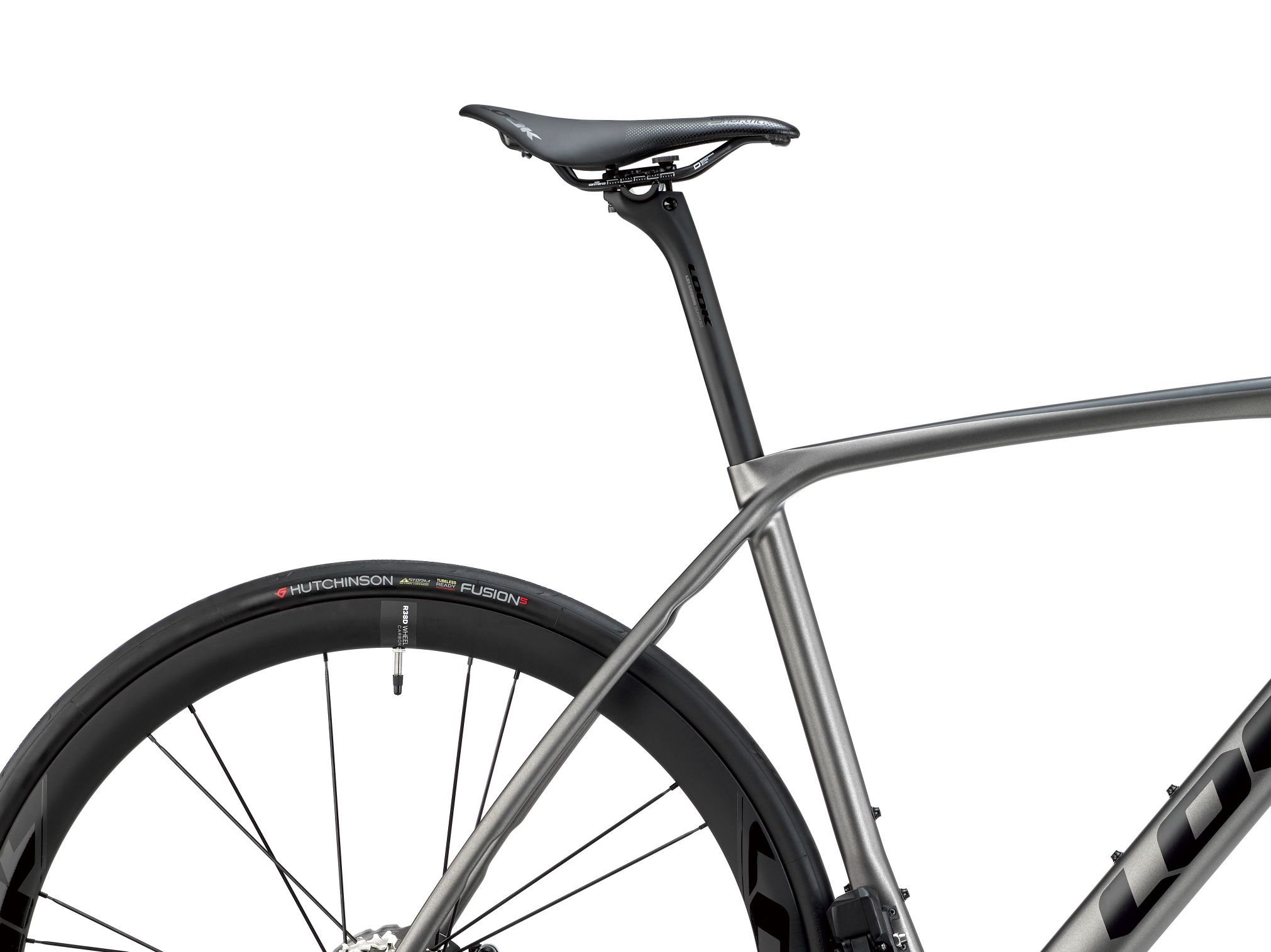 LOOK 765 Optimum 2 Disc Charcoal Metallic Black Satin 105 Di2 Look R38D Wheel - XL - Image 2