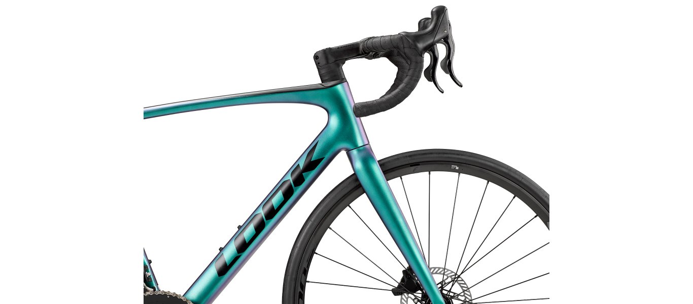 LOOK 765 Optimum 2 Disc Chameleon Green Blue Chorus 2X12 Fulcrum Racing 900 Wheel - S - Image 3