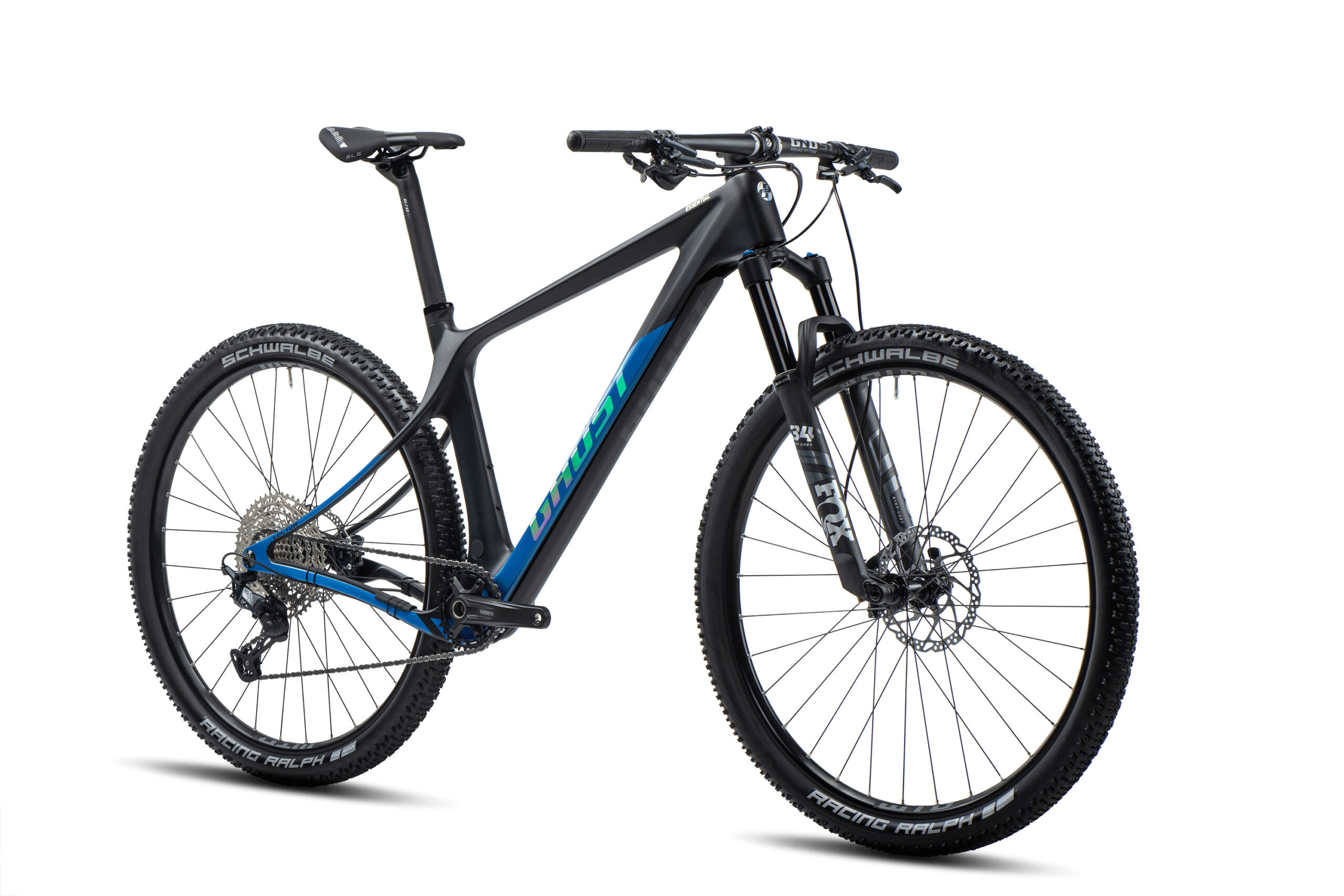 GHOST Lector Essential Raw Carbon Matt/Blue Gloss - XS - Image 8