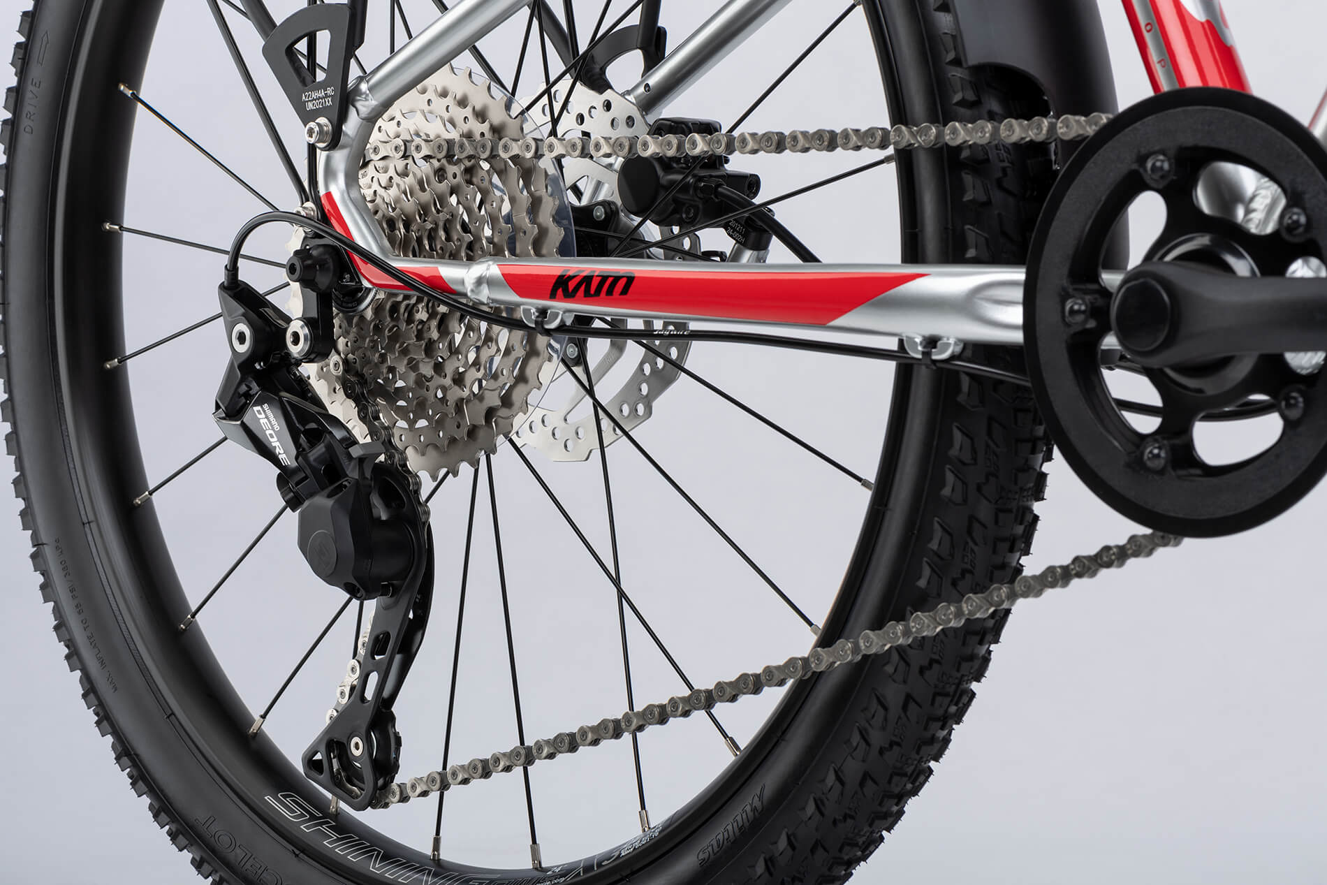 GHOST Kato 24 Pro EQ Silver/Red Gloss - Image 8
