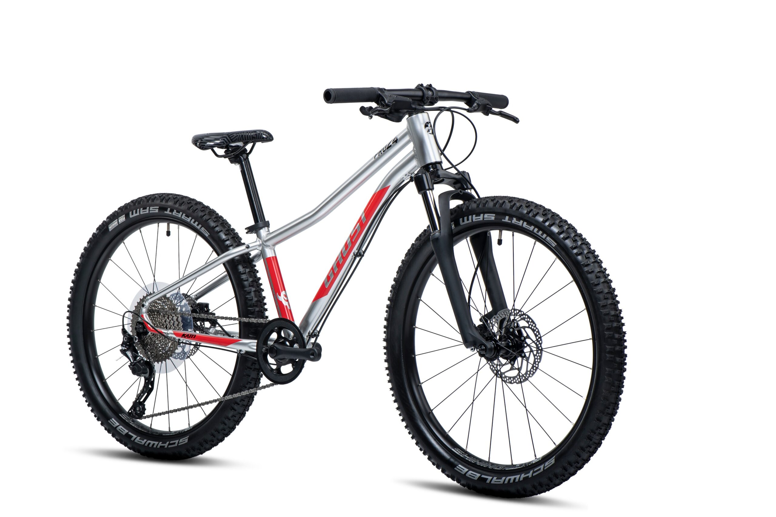 GHOST Kato 24 Pro Silver/Red Gloss - Image 2