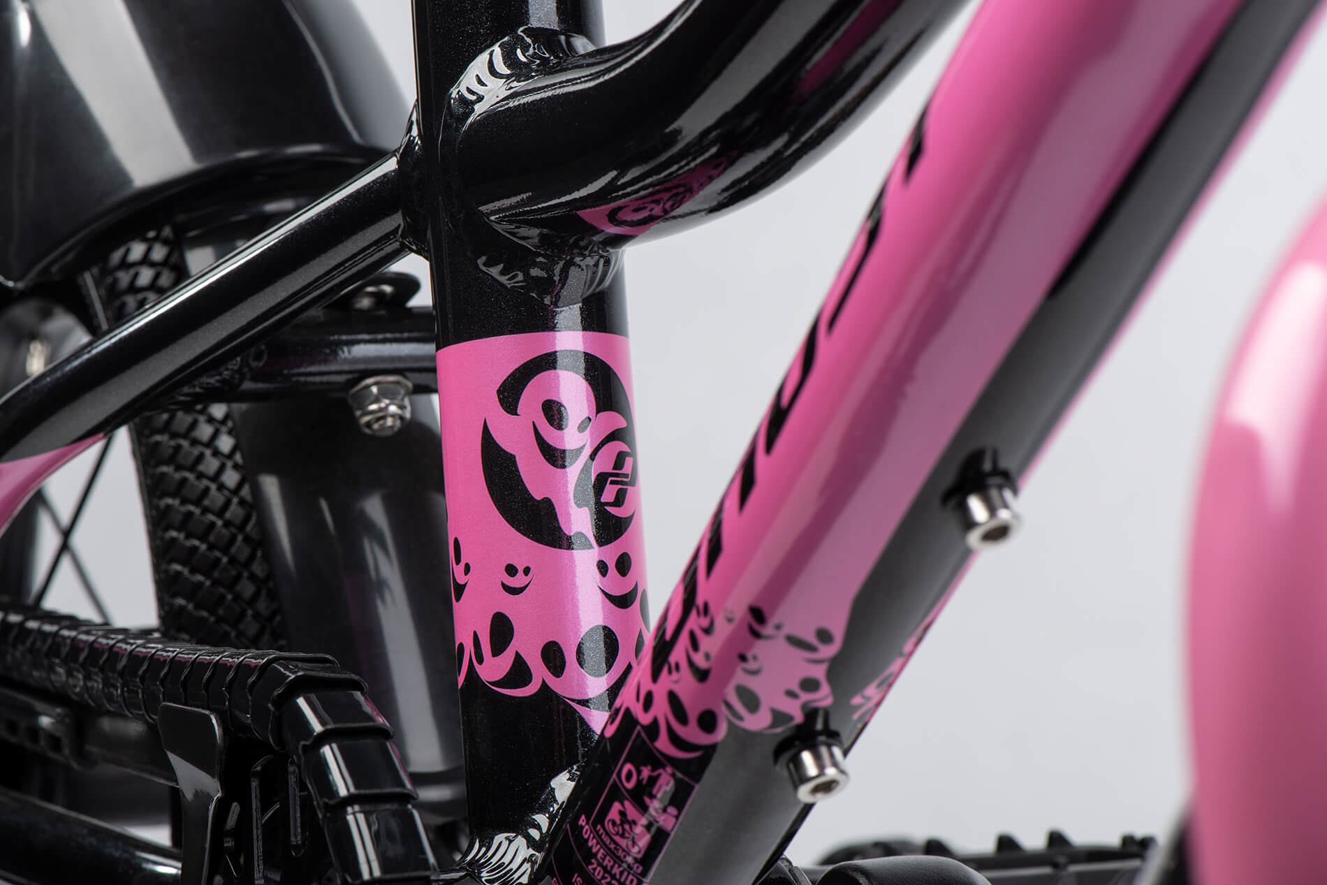 GHOST Powerkid 12 Metallic Black/Pearl Pink Gloss - Image 5